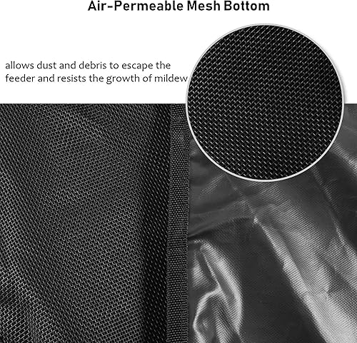 Miniatura 4 de Asooll Comedero de esquina para caballos, bolsa de heno de gran capacidad, con parte inferior de malla y broches para caballo, color negro