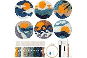 iienjoy Punch Embroidery Kit for Beginners and Adults