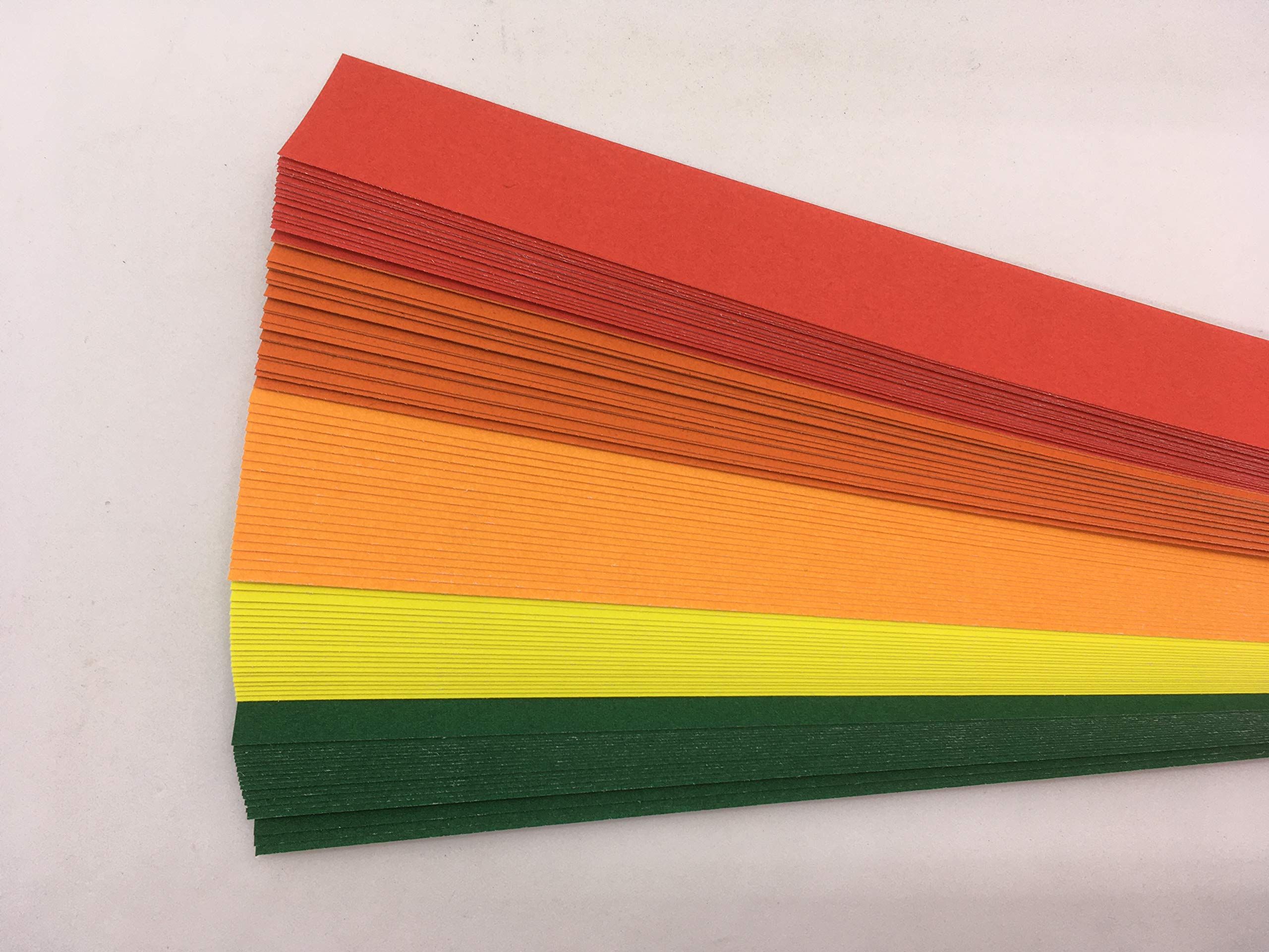 Matt Collection, Iris Folding Strips Pack 4, RED, 5 Mixed Colours DeeCraft