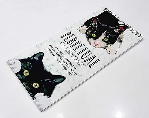 Miniatura 2 de Calendario rústico perpetuo de gato, para colgar en la pared, aniversario, evento especial, recordatorio, calendario, diario, para colgar en la