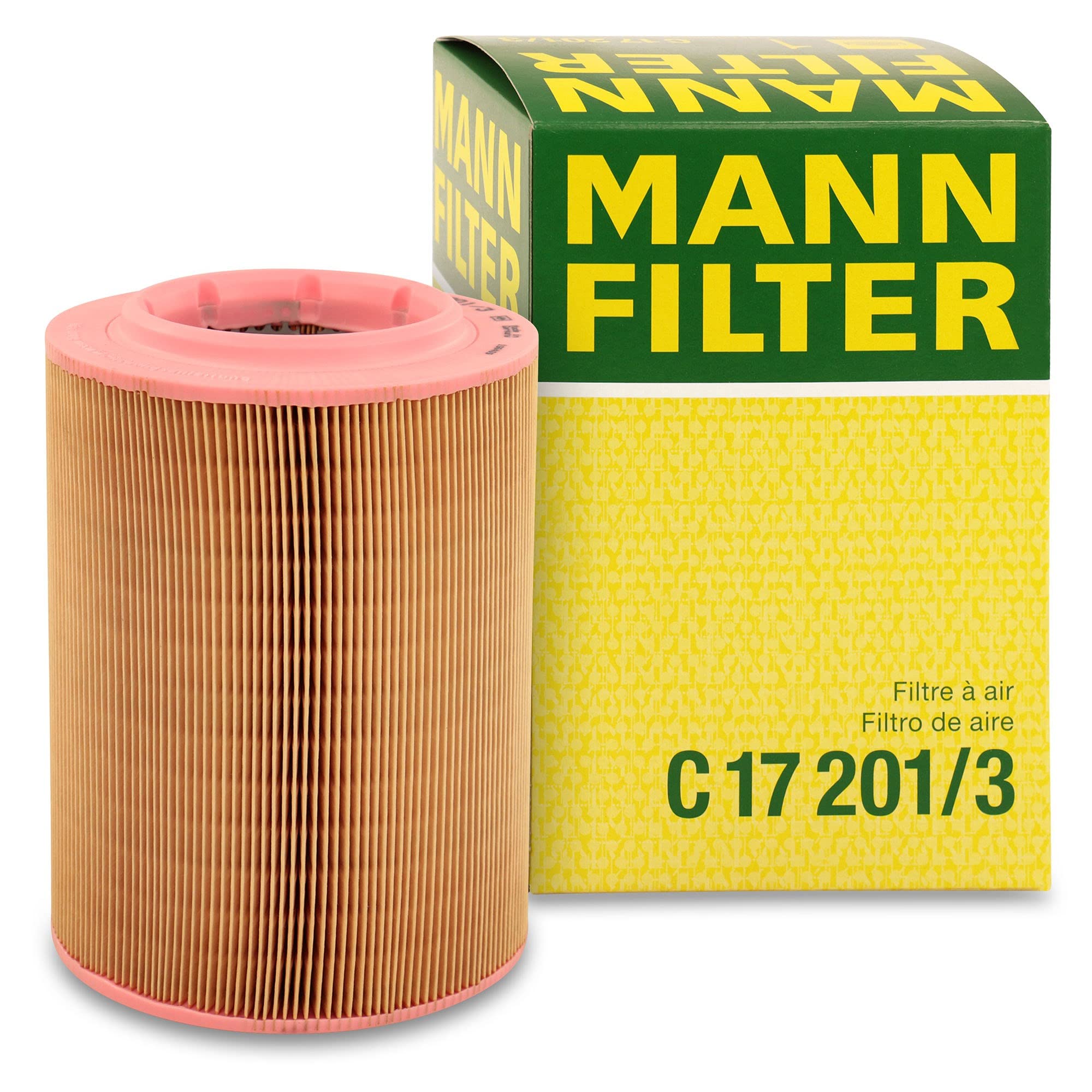 C 17 201/3 Air Filter 238mm Height Fits VW Transporter MK4 Van Vag Mann Filter