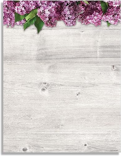 Lovely Lilac - Papel de papelería (80 hojas)