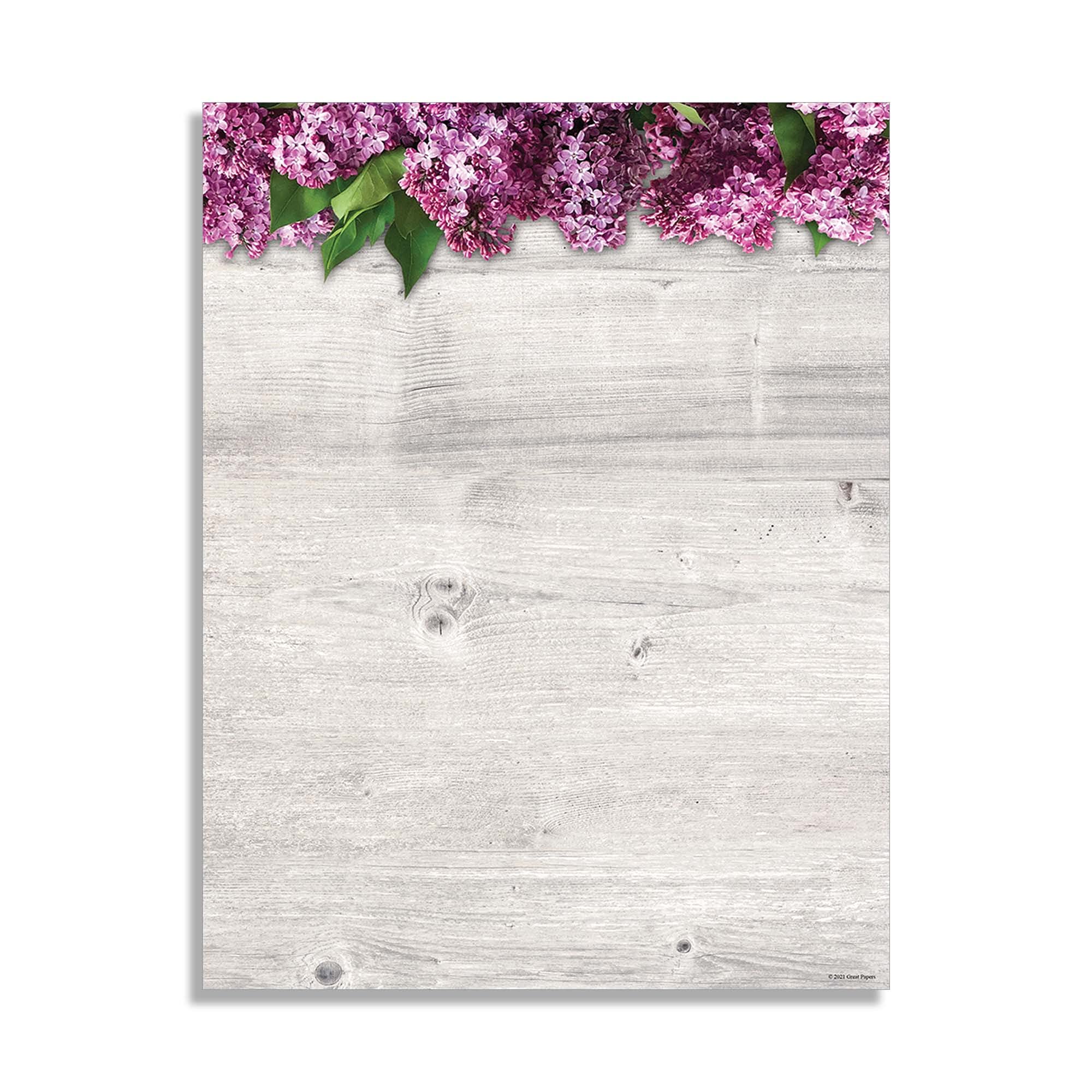 Lovely Lilac Papelería Papel - 80 hojas