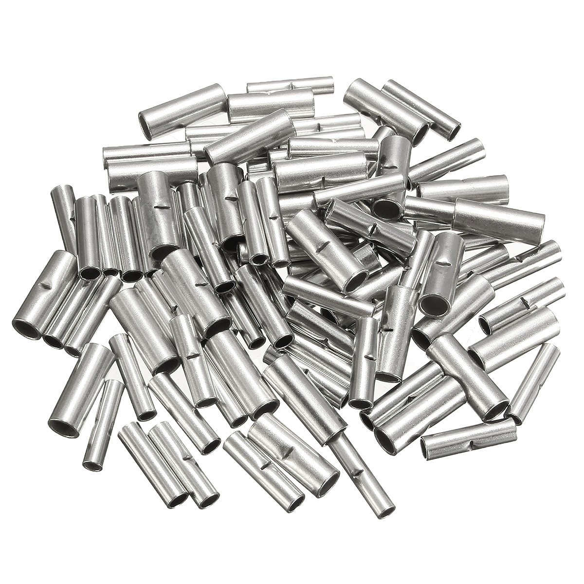 UKCable-Ties 10x Copper Tube Butt Connectors 6mm - 120mm ² mm Wiring Wire Cable Crimp Connector (Cable Size - 10mm²)