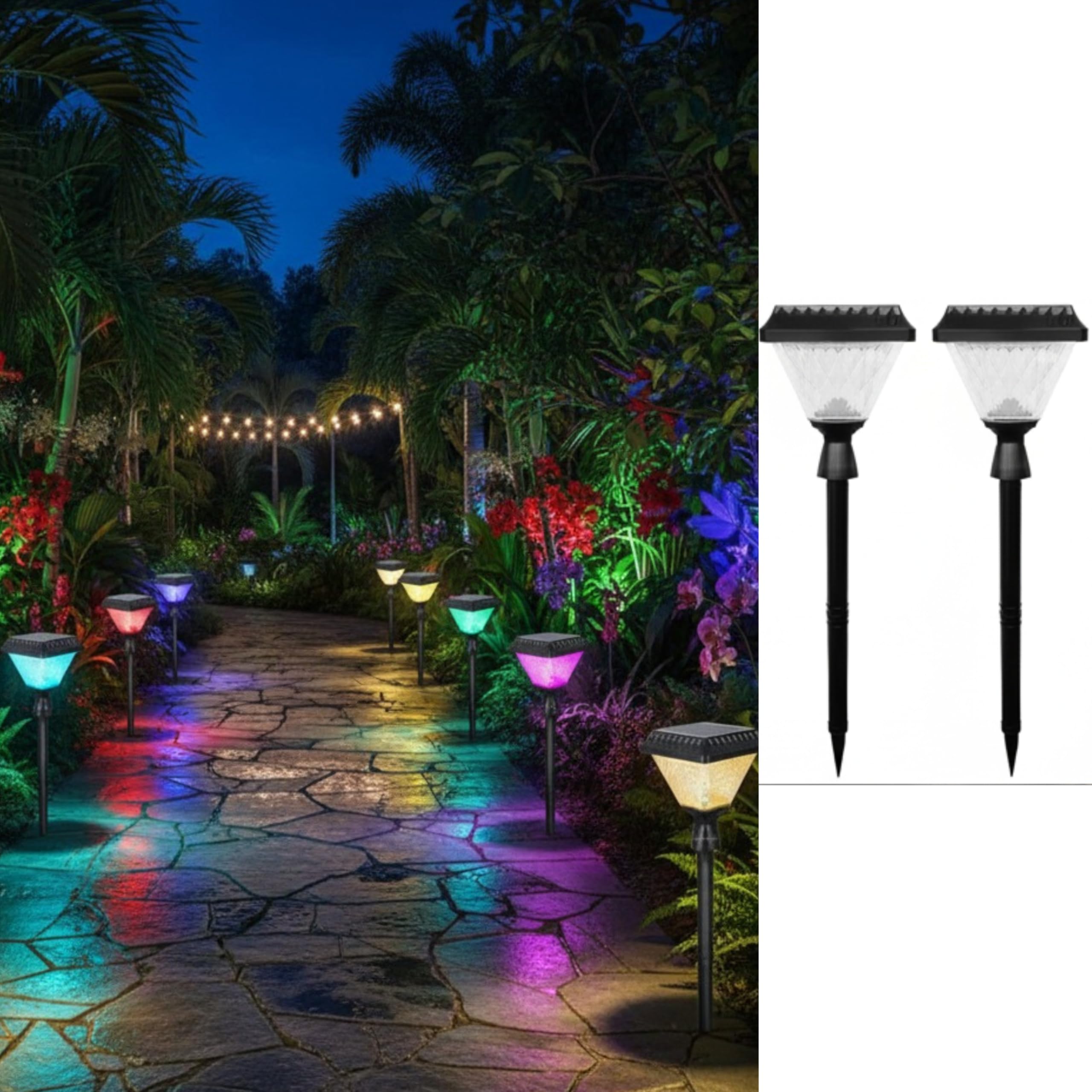Homehop Solar Path Lights - Waterproof Garden Lamp -8 Homehop Solar Path Lights - Waterproof Garden Lamp -8