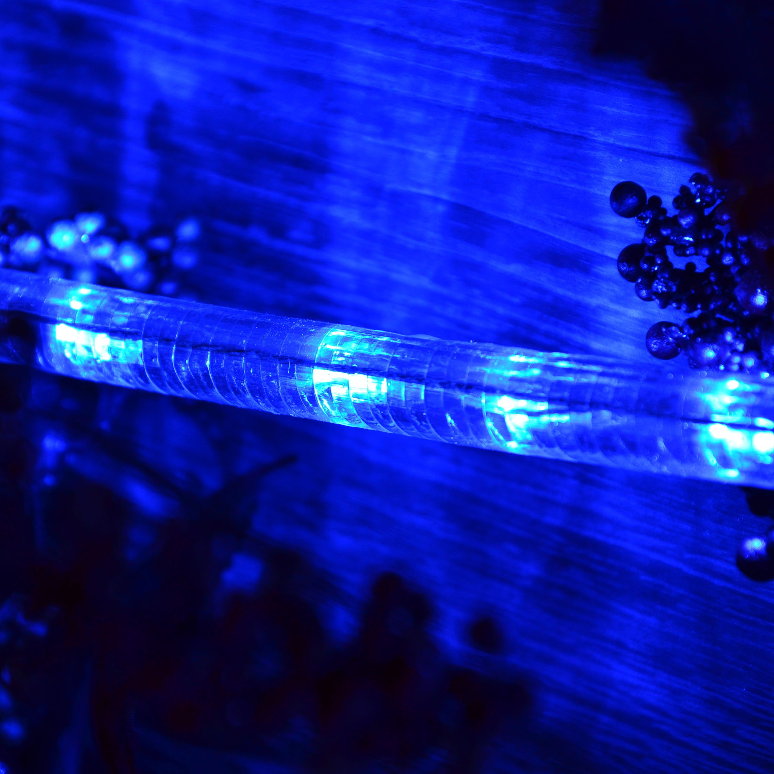 Nipach - Tubo de luces LED de 20 m, 480 ledes, color azul, para interiores y exteriores