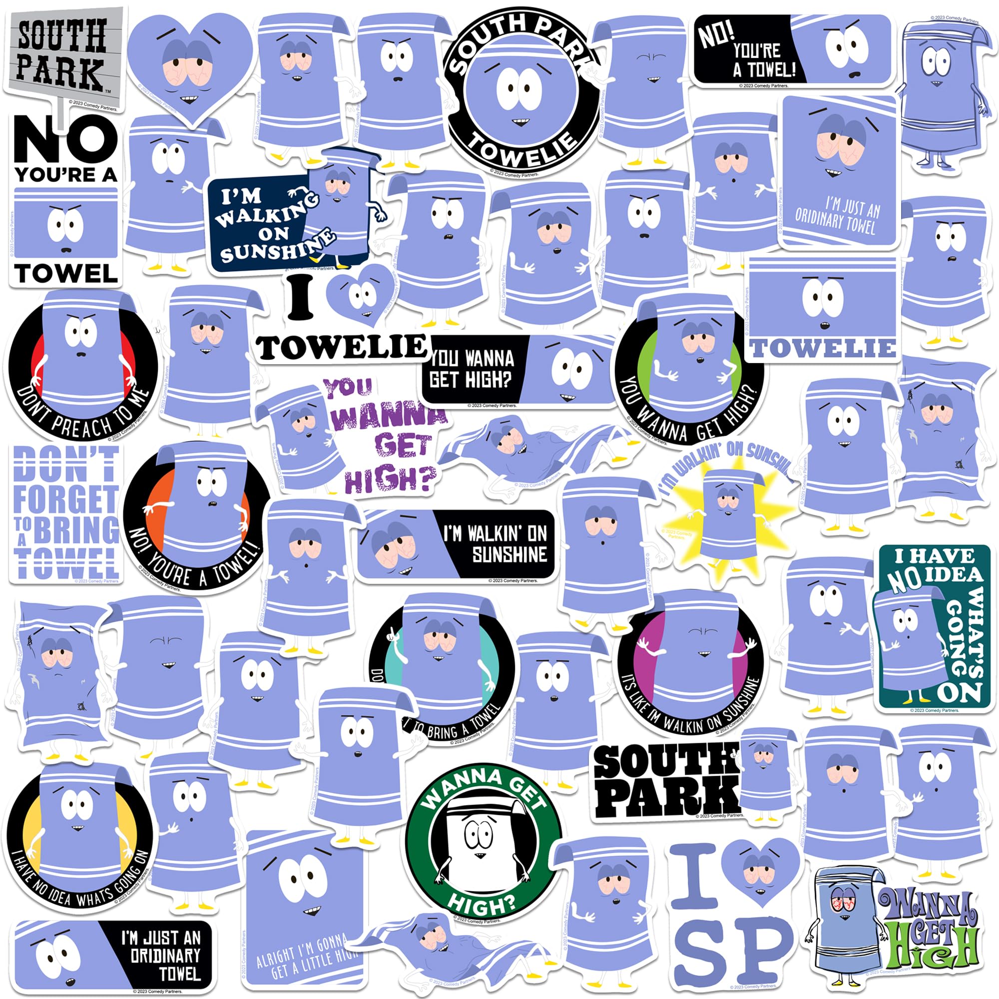 Amazon.com: South Park Towelie Sticker Pack – Die-Cut Vinyl Large