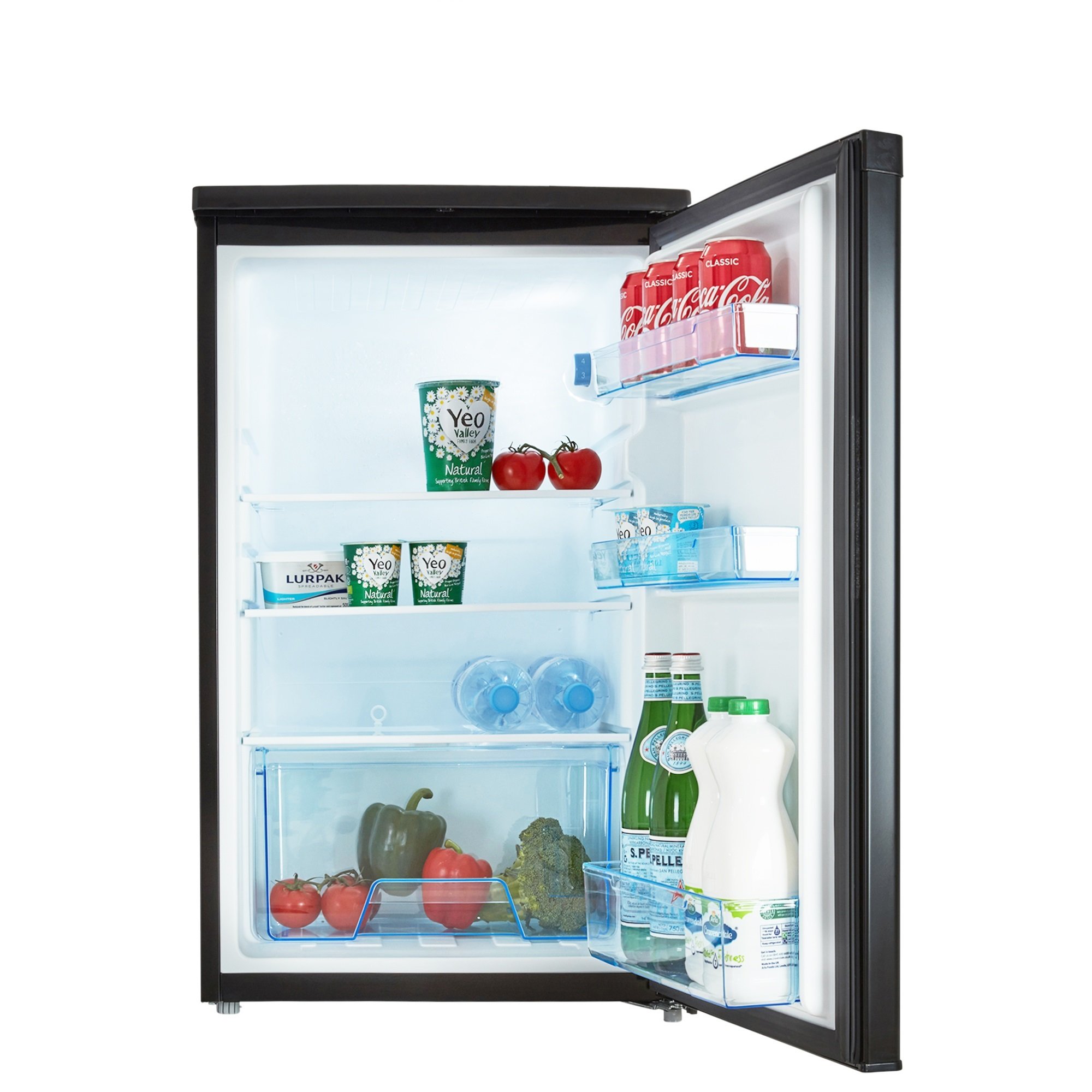 Buy Cookology Black 50cm Freestanding SidebySide Undercounter Fridge