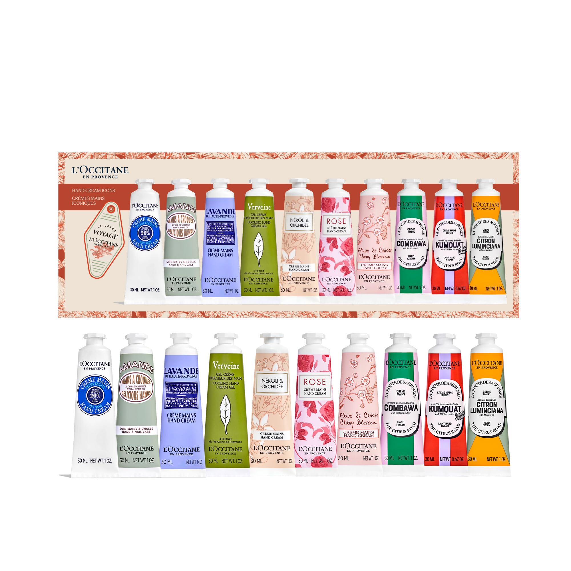 L'OCCITANE Nourishing & Protective Classic Hand Cream Holiday Sets: Gift the Best Moisturizing Hand Creams Including Almond, Shea Butter, Lavender, Limited Edition Citrus Scents & More