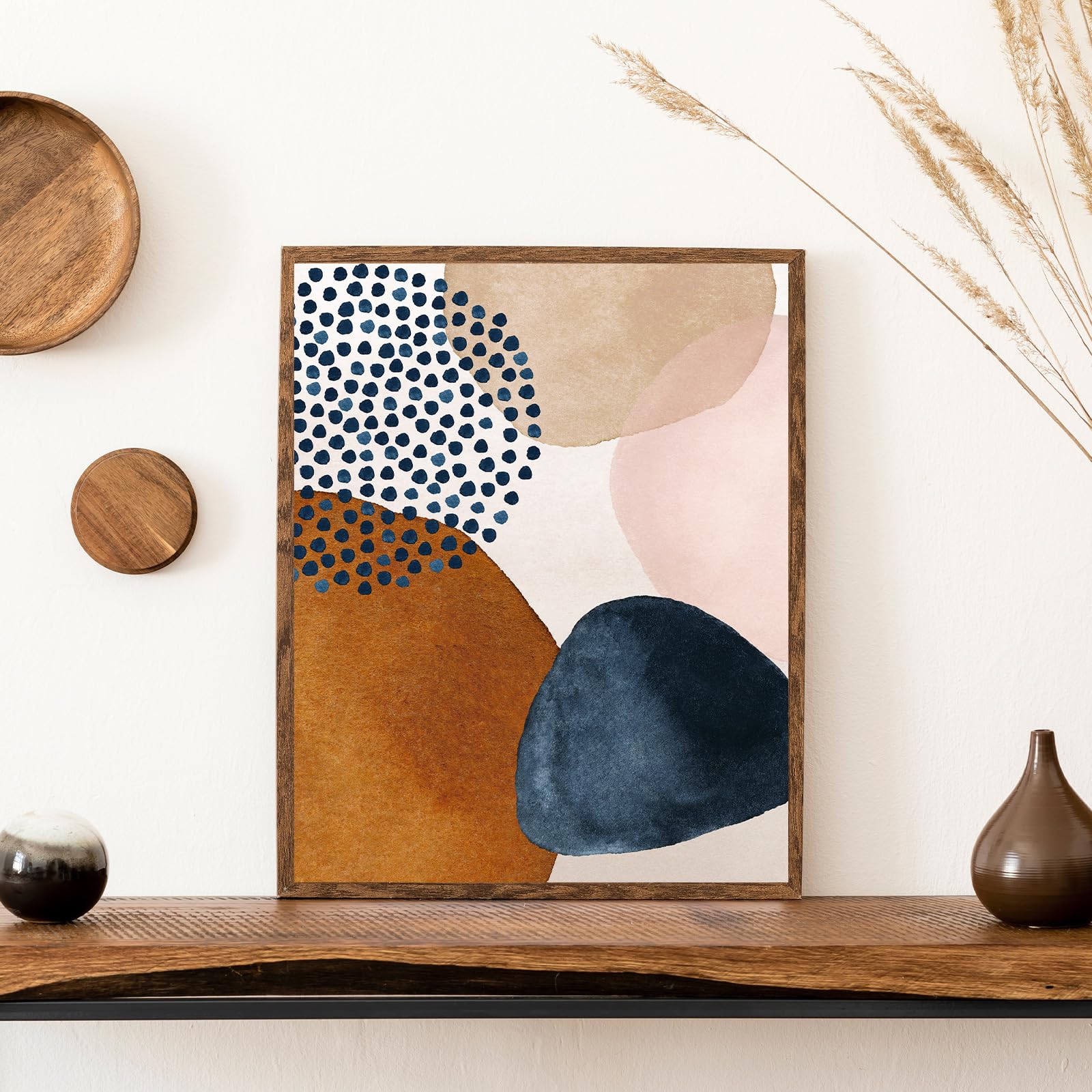 IUNTWEIE Quadro astratto su tela, geometrico, astratto, moderno, decorazione da parete, per soggiorno, camera da letto, immagini senza cornice (F,60 x 90 cm x 3)