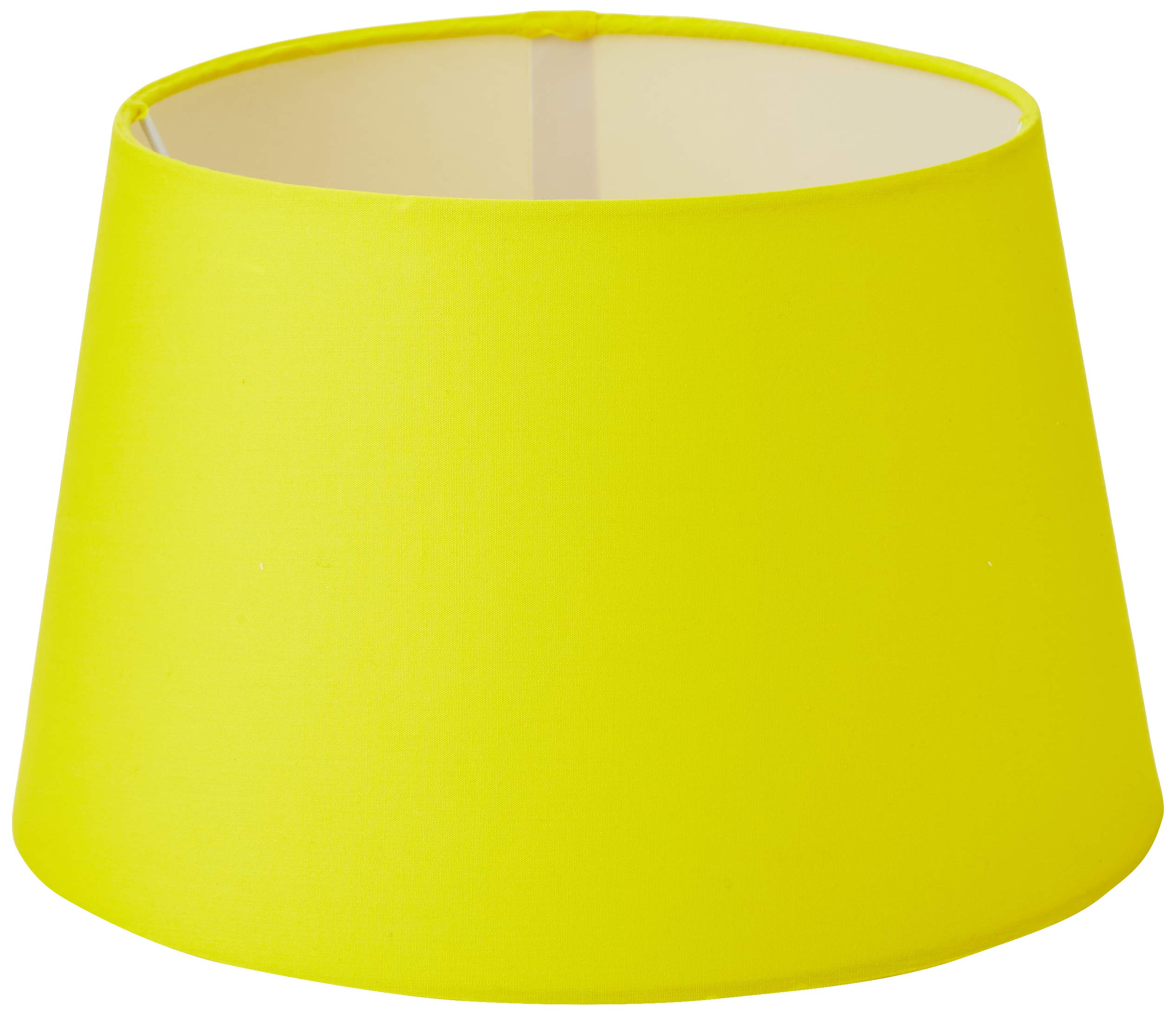 Oaks Lighting S901/12 MS Cotton Drum Shade, 12-inch, Yellow, Fabric