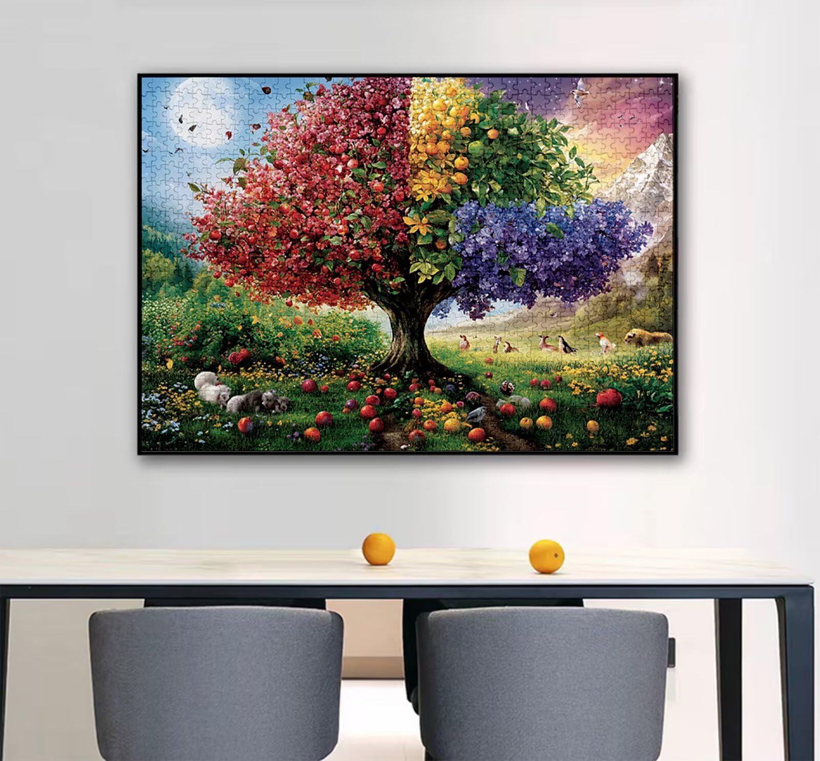Krajobraz Puzzle 3000 sztuk, 5D DIY Puzzle Drzewo Puzzle Dorośli i 14 lat Chłopcy, Puzzle z pudełkiem prezentowym, Gry Relaks i inteligencja, wystrój pokoju na ścianę, 122 x 81 cm, model36