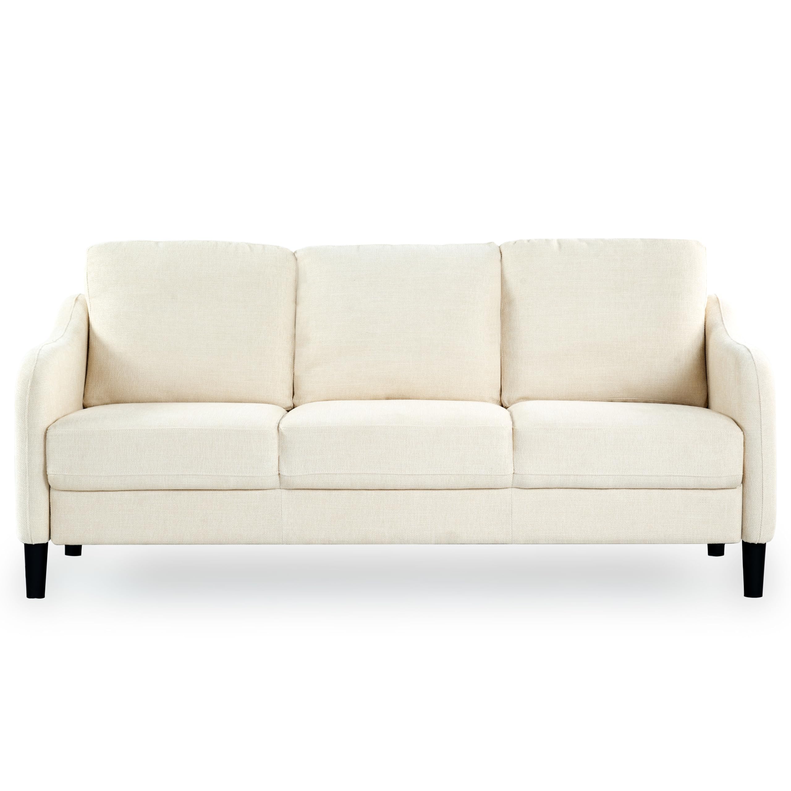 SAFAVIEH Couture Furniture Collection Edalynn Modern Cream 3-Seater Sofa