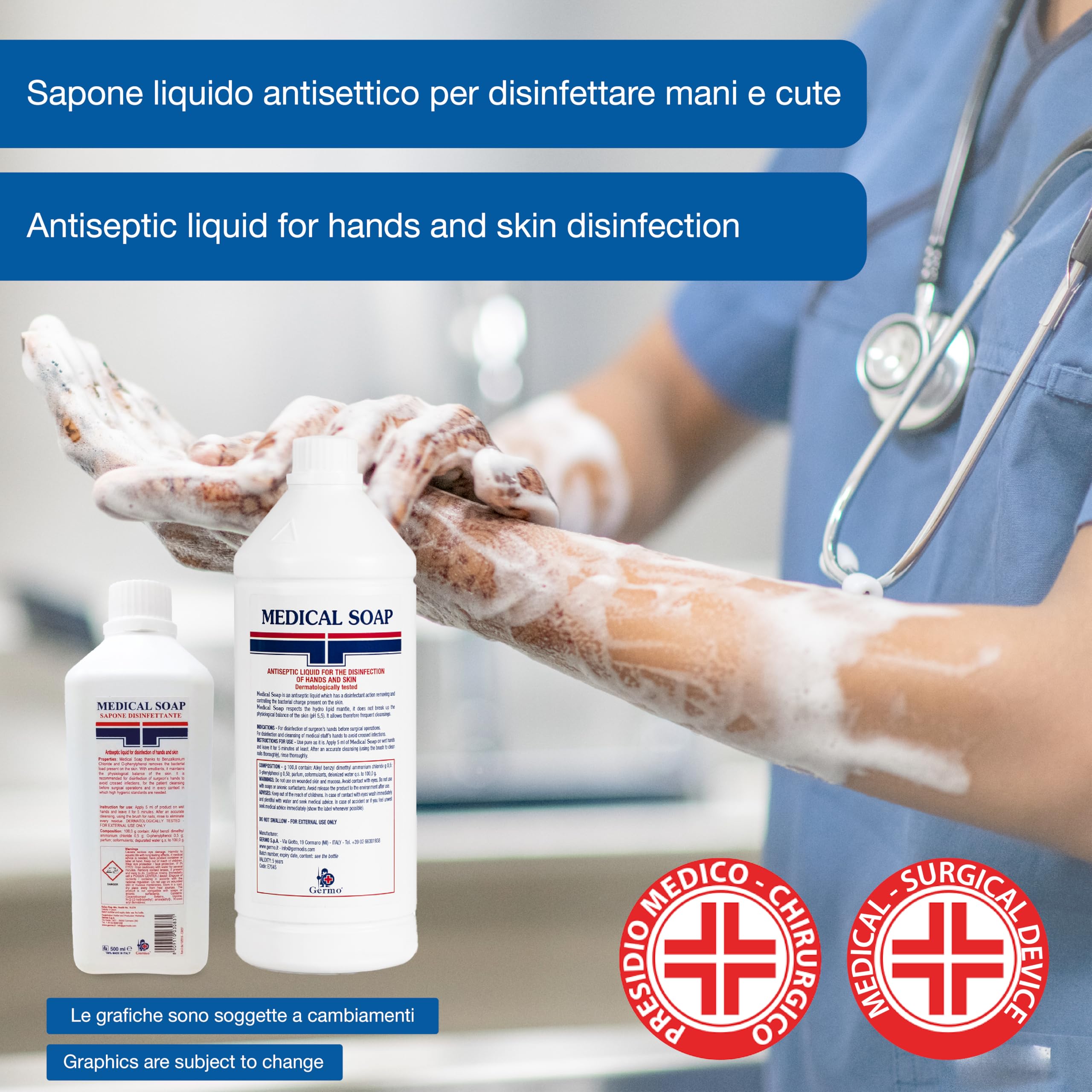 Gima 36629 Medical Soap, 5L, Confezione da 12