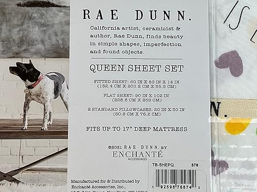 Miniatura 3 de Rae Dunn Love Rainbow Hearts Love is Love - Juego de sábanas de 4 piezas tamaño Queen