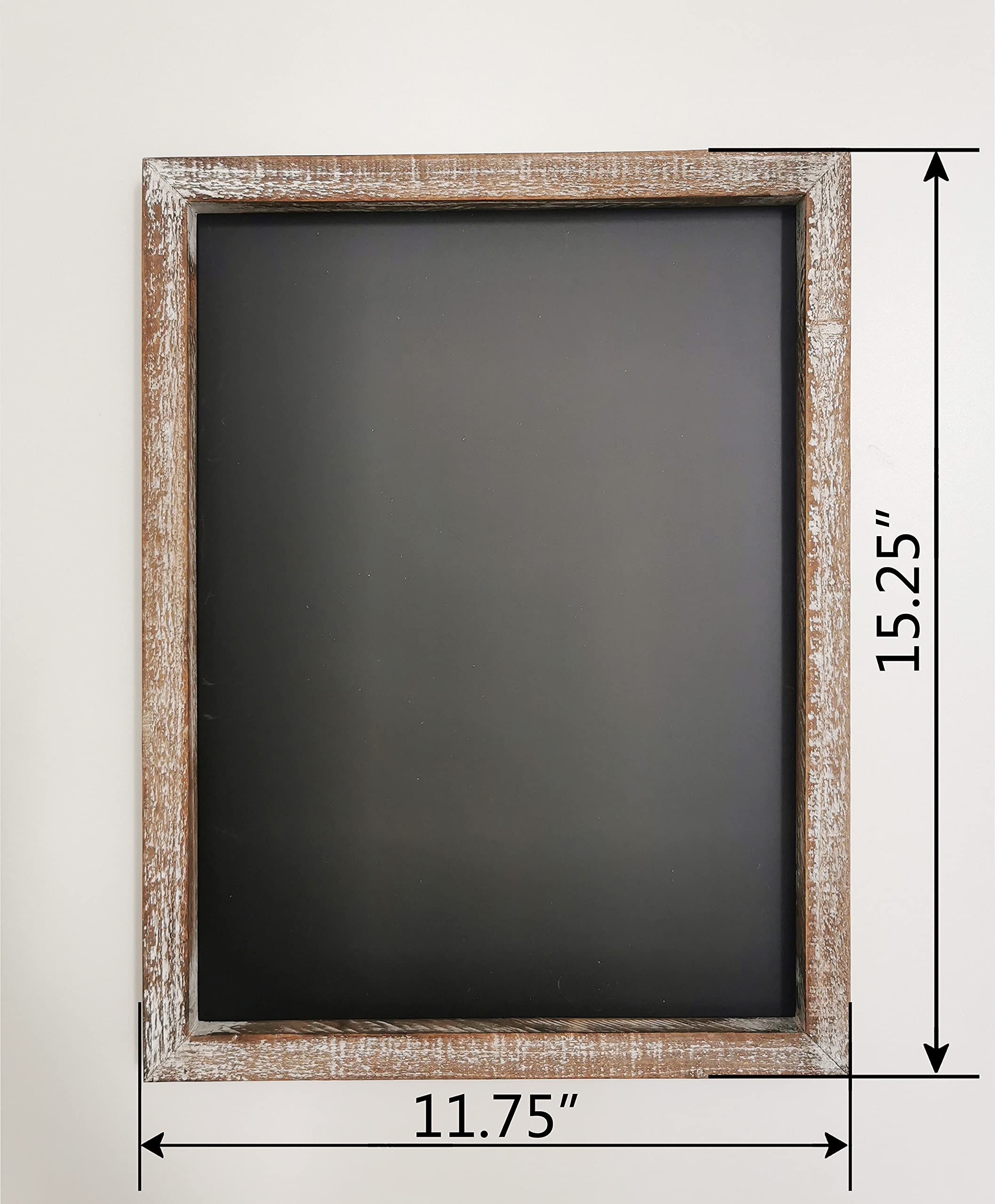 40,6 x 30,5 cm, Holzrahmen, Kreidetafel für Wand, Zuhause, dekorative Kreidetafel für Schule, Büro, Hochzeit und Menü, Braun, 40,6 x 30,5 cm