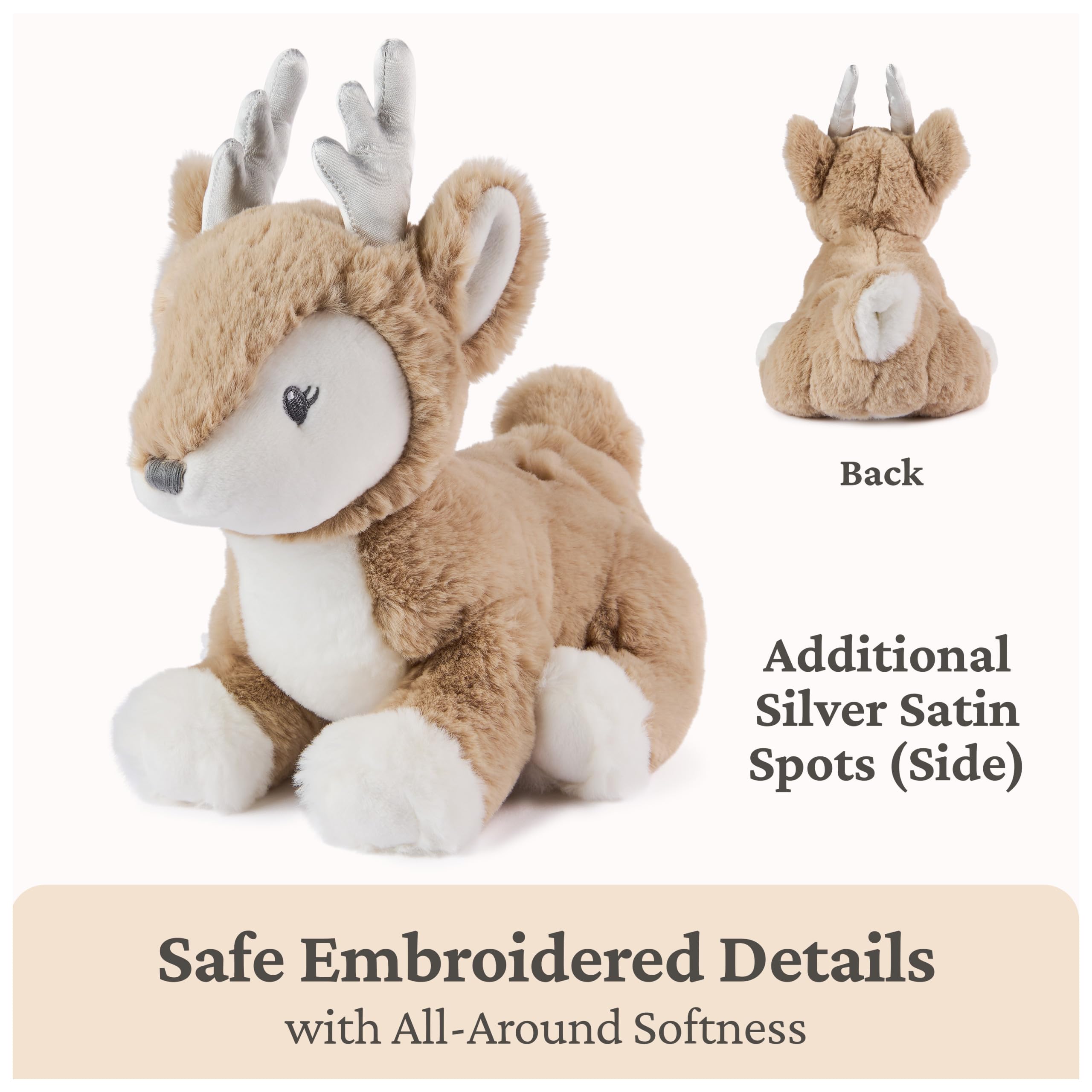 GUND Peluche di cervo in acero, peluche per neonati e bambini, marrone, 25,4 cm