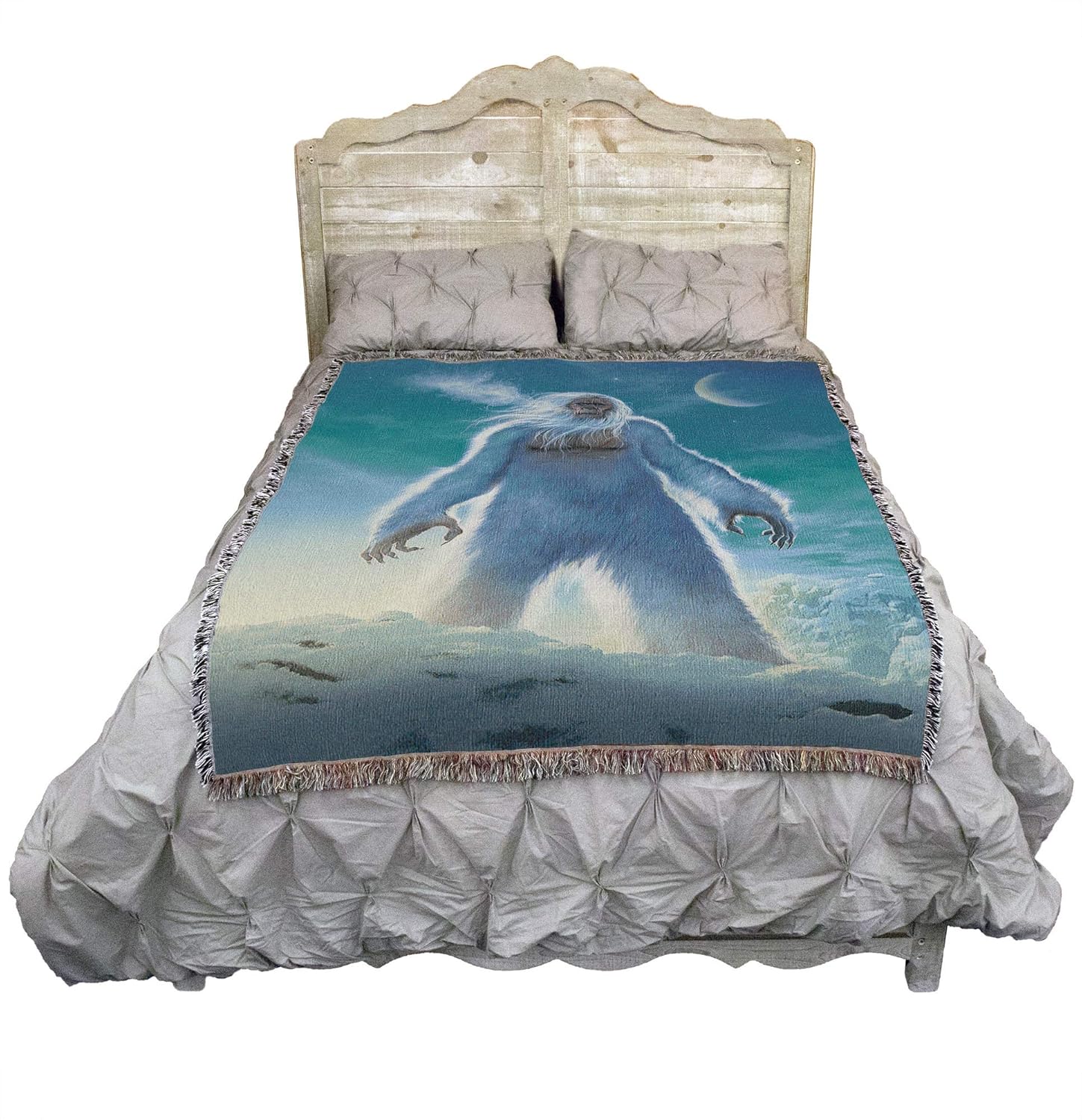 Pure Country Weavers The Yeti Blanket by Vincent HIE - Gift Big Foot Fantasy Tapestry Throw Woven from Cotton - Made in the USA (72x54)
