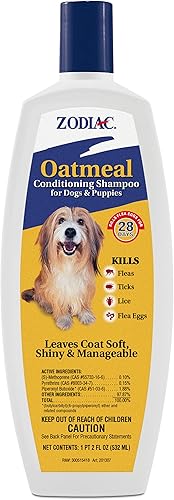 Zodiac ChampĂş acondicionador de avena para perros y cachorros 18 onzas Zodiac ChampĂş acondicionador de avena para perros y cachorros 18 onzas