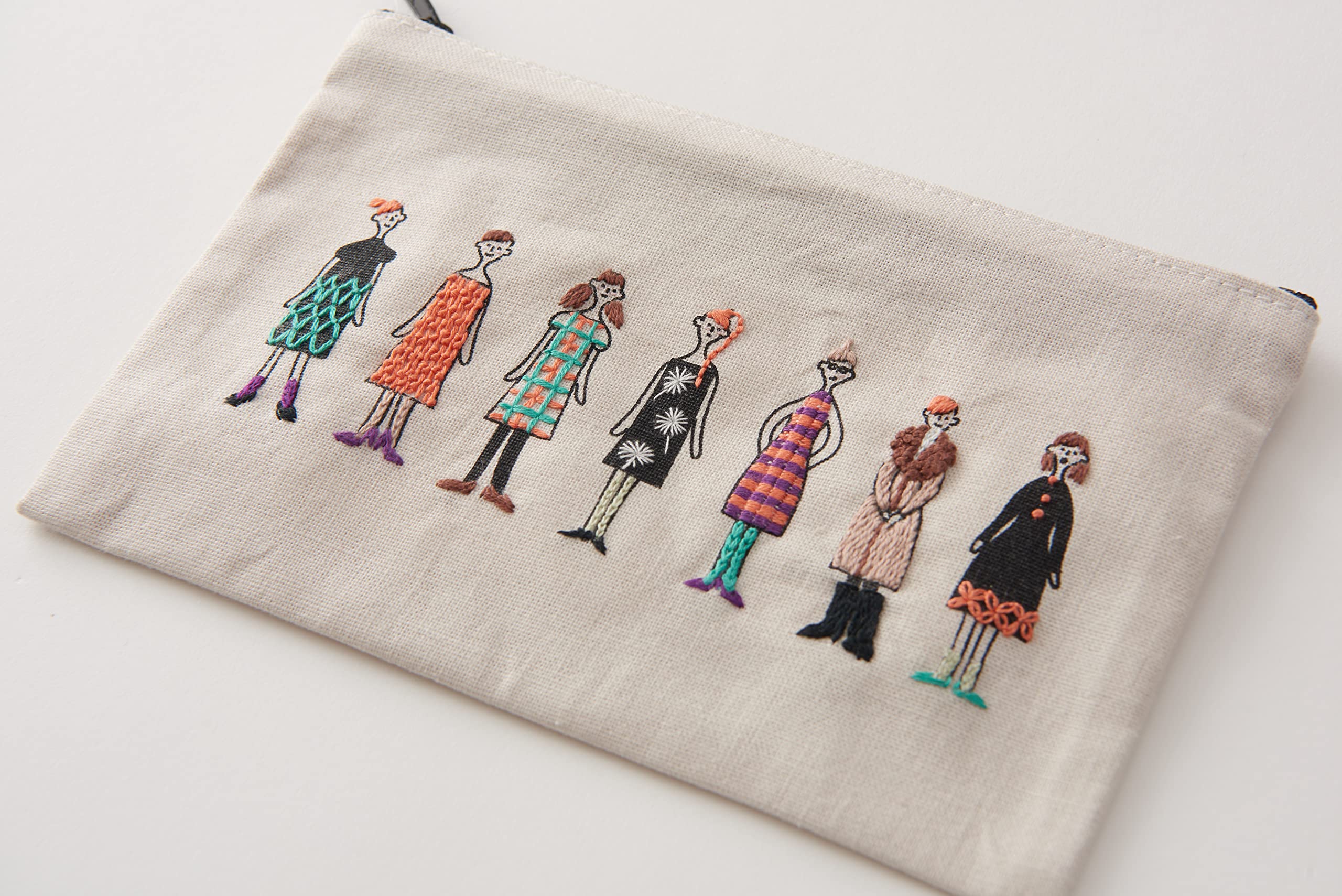 Amazon | LECIEN COSMO Embroidery kit 100 Ladies Pre-sewn Zipper