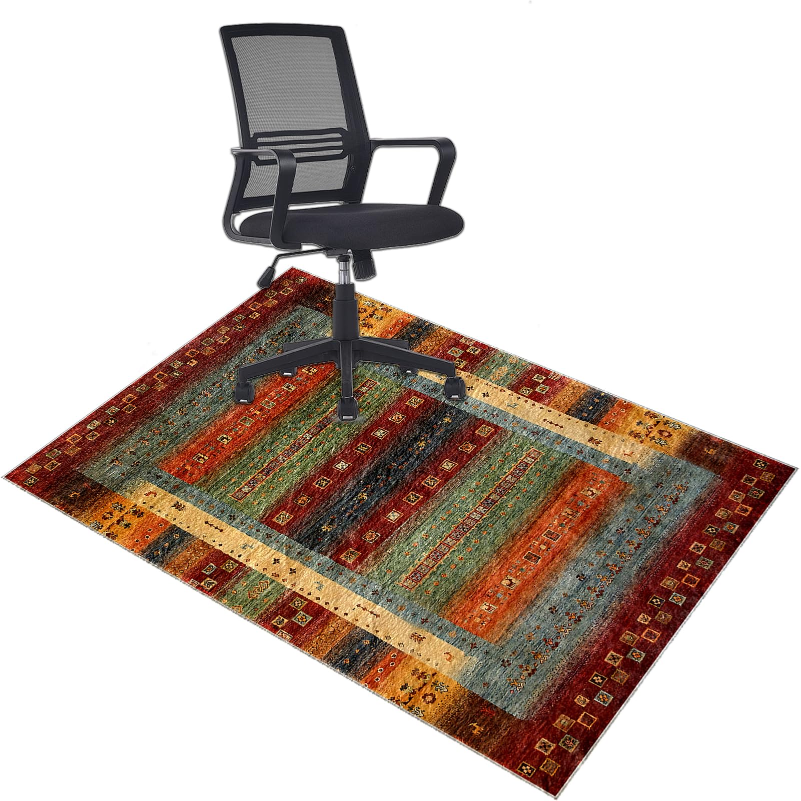 Heavy Duty Office Chair Mats for Carpeted and Hardwood Floor Low pile Chair Mat Soft and Comfortable Carpet Protectors Chair Mat Anti Slip Computer Desk Chair Mat Floor Gaming Chair Mat 90 x 140 cm