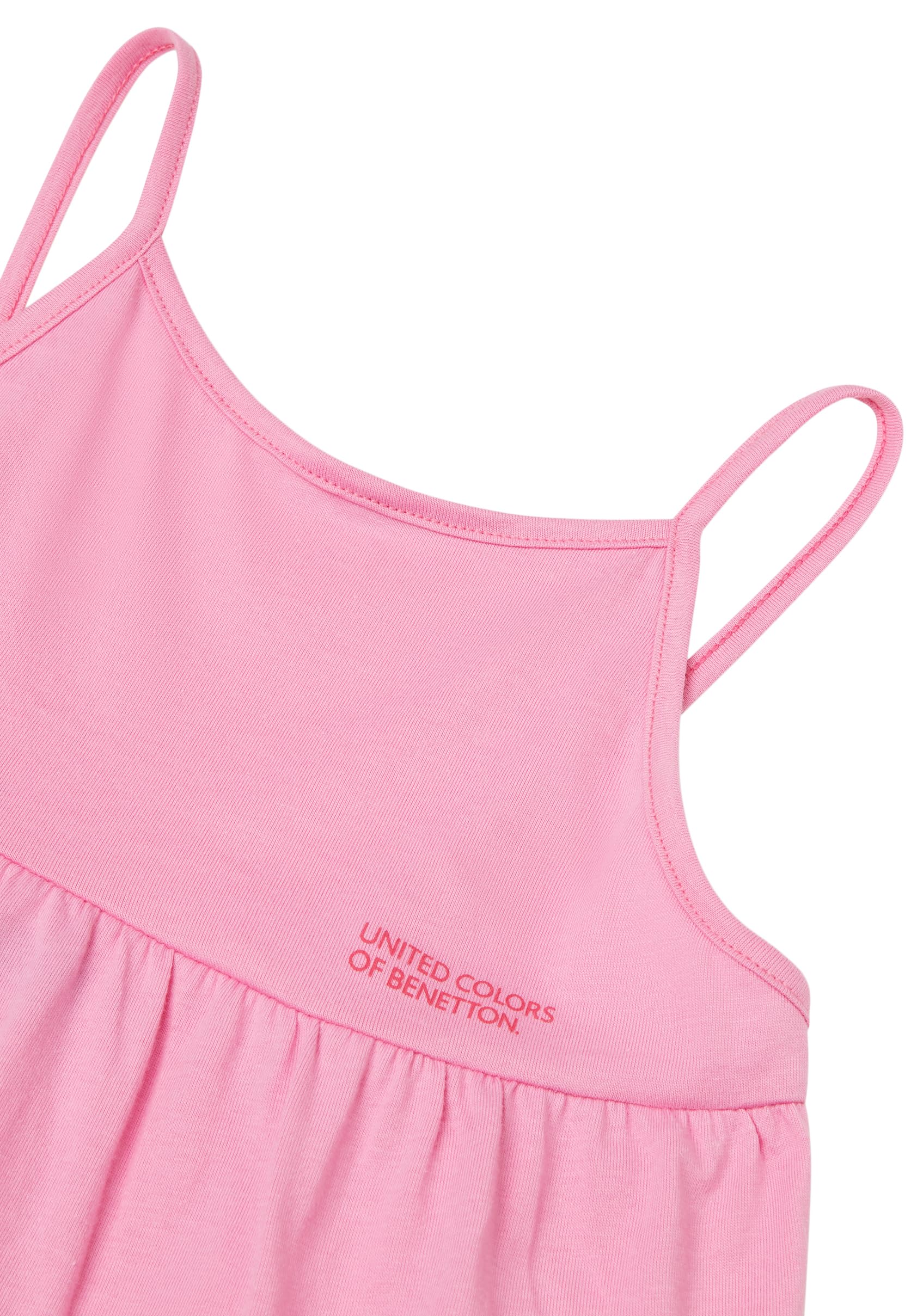 United Colors of Benetton Vestito 30960v00f Salida de baño, Rosa, 120 cm Niñas y niñas