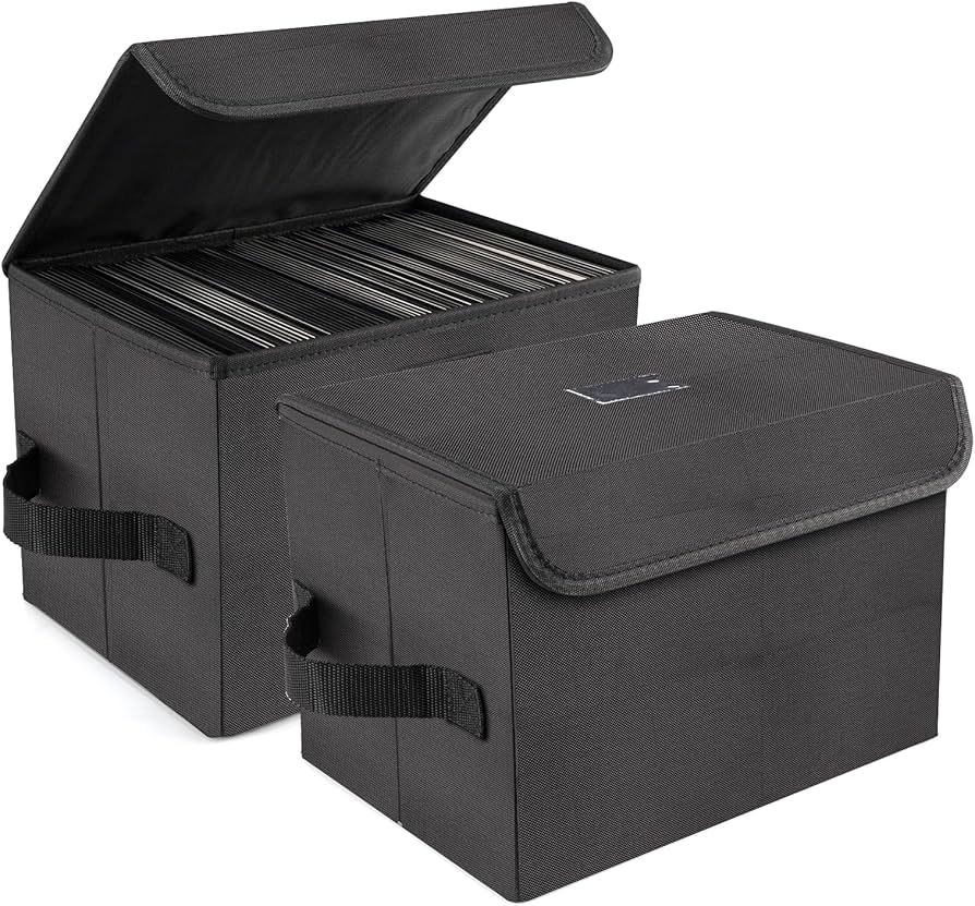 Amazon.com: alavisxf xx 7-inch Vinyl Record Storage Box, Nylon