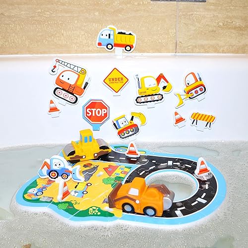 Miniatura 2 de Buddy & Barney Juguete de baño  Juego de actividades de construcción y construcción para niños de 2, 3, 4, 5, 6, 7 años  29 piezas con rompecabezas,