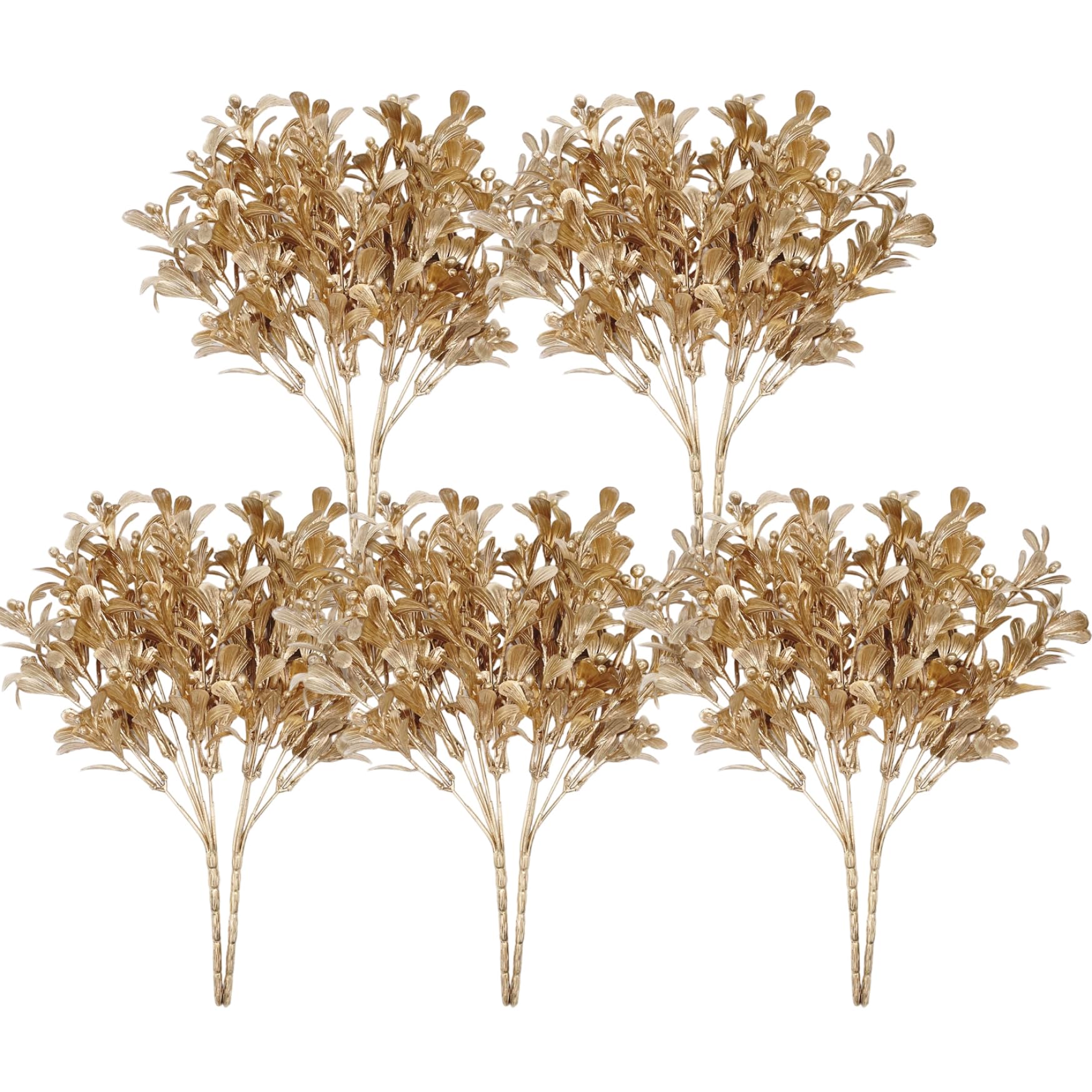 Baies artificielles de Noël dorées pour combler les trous de votre sapin x5