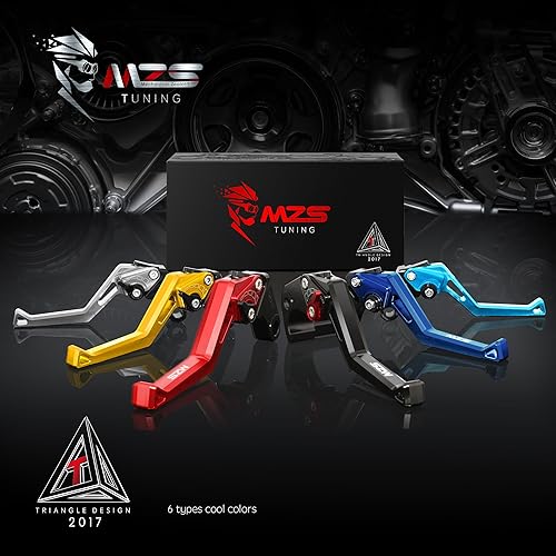 Miniatura 8 de MZS Palancas de freno de embrague de motocicleta negras cortas ajustables CNC compatibles con MT07 2025, FZ10 MT10 2017-2021, NikenGT 2019-2021,