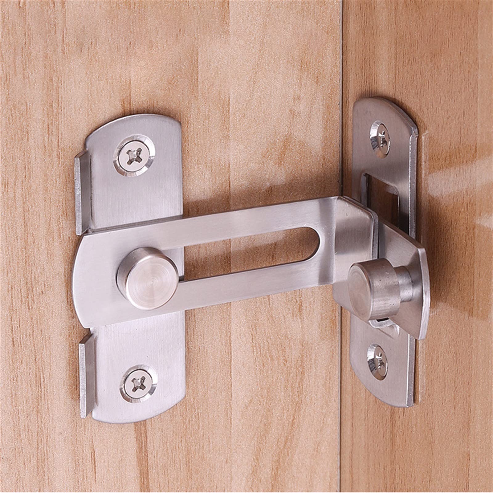 Gancio in metallo pressofuso Chiusura a scatto Texture Country Decorazione rustica Ornamento Porte del bagno Fibbia per porta scorrevole destra