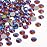 Beadsland Flat Back Crystal Rhinestones Round Gems for Nail Art and Craft Glue Fix, Blue Volcano, 7.0-7.3mm, SS34/288pcs