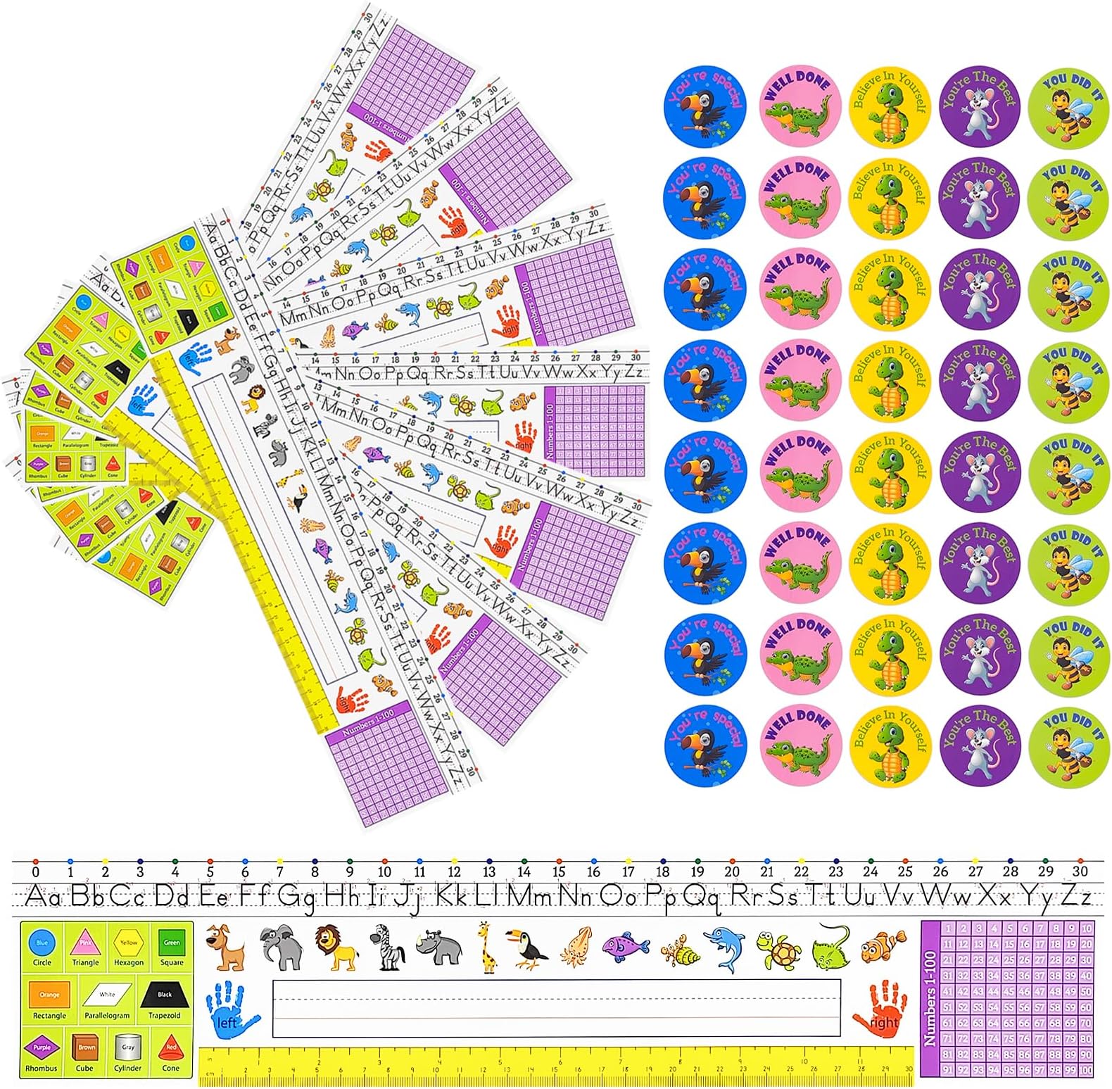 48 PCS Traditional Manuscript Nameplates,Self Adhesive Name