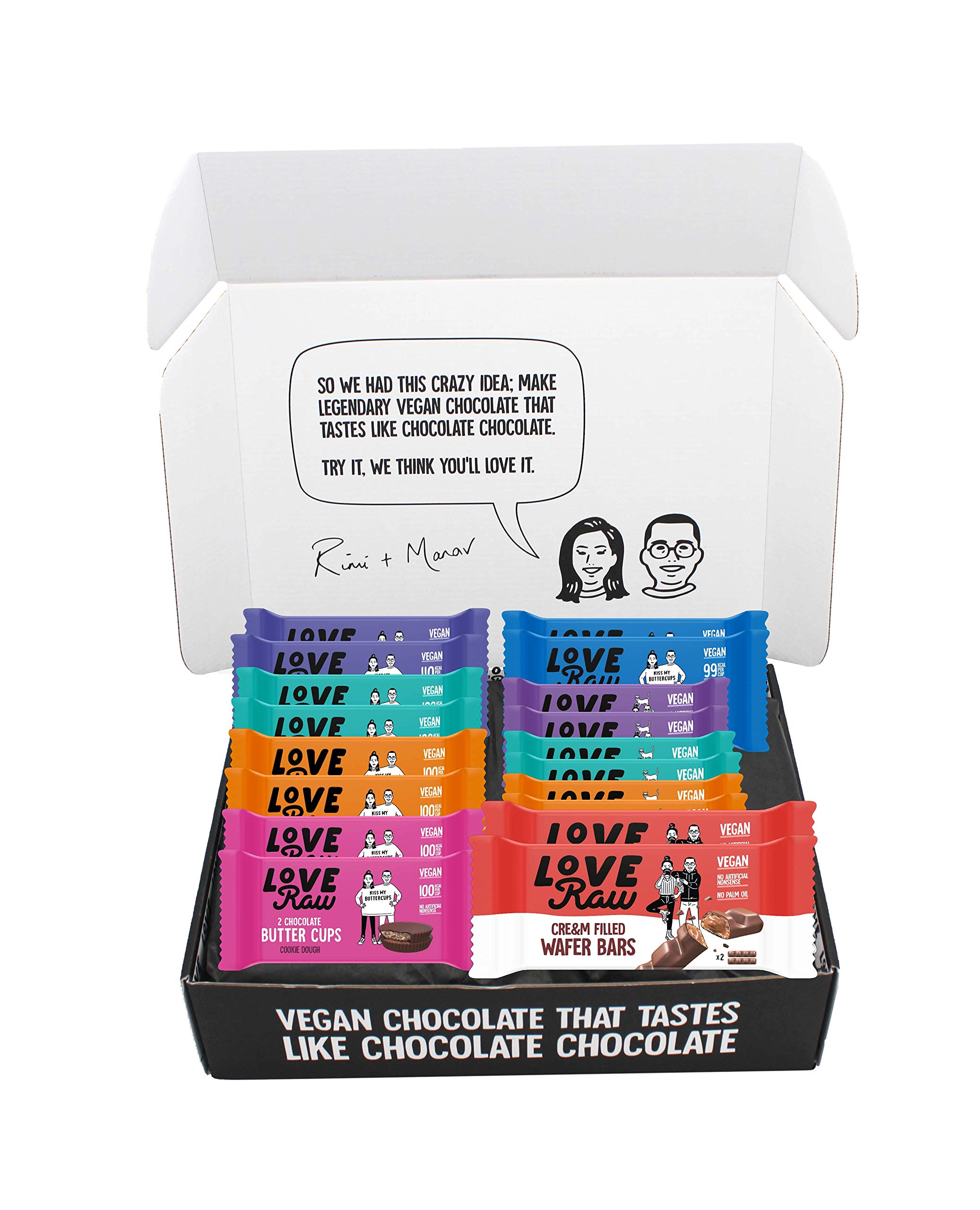 Buy LoveRaw Vegan Chocolate Gift, Vegan Selection Box 10 Dark
