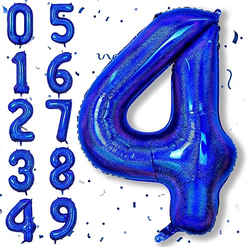 Miniatura 9 de Globo azul oscuro número 8 de 40 pulgadas