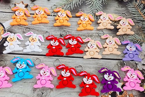 Miniatura 3 de 20 premios de conejo Fidget Pop regalos para niños de jardín de infantes, mini conejito a granel cumpleaños, graduación, fiesta de verano, recuerdos