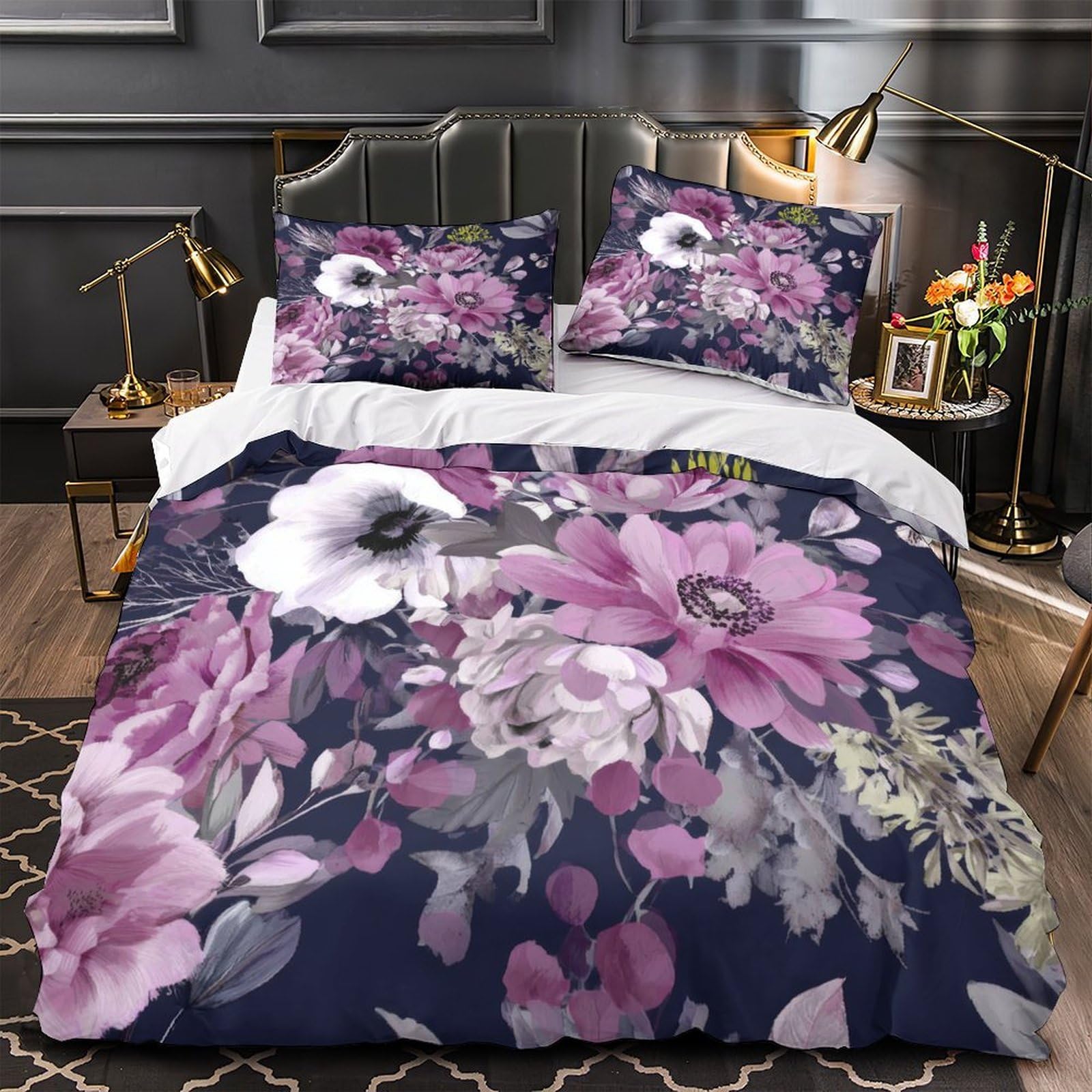 Parure de lit amoureux patchwork floral pour des nuits douces à deux