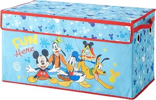 Idea Nuova Disney Mickey Mouse Collapsible Children’s Toy Storage Trunk, Durable with Soft Lid, 28.5"x 14.5"x16"
