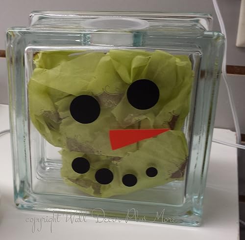 Miniatura 2 de Wall Decor Plus More WDPM3297 - Calcomanía de pared de invierno con cara de muñeco de nieve con nariz de zanahoria para decoración de temporada, 3