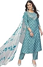 Vbuyz Women's Printed & Embroidered Anarkali Rayon Pink Stitched Kurta | Women Kurtas | Printed Kurtas for Women | Flared A-line Kurtas | Stylish Kurta for Women