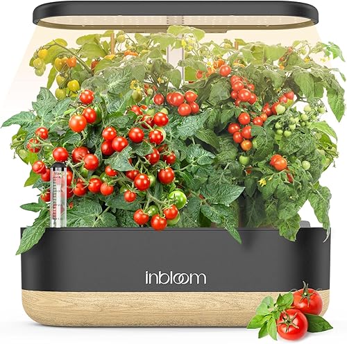Sistema de cultivo hidropónico 10 cápsulas, jardín de hierbas interior con luces LED de espectro completo, alarma de escasez de agua, temporizador