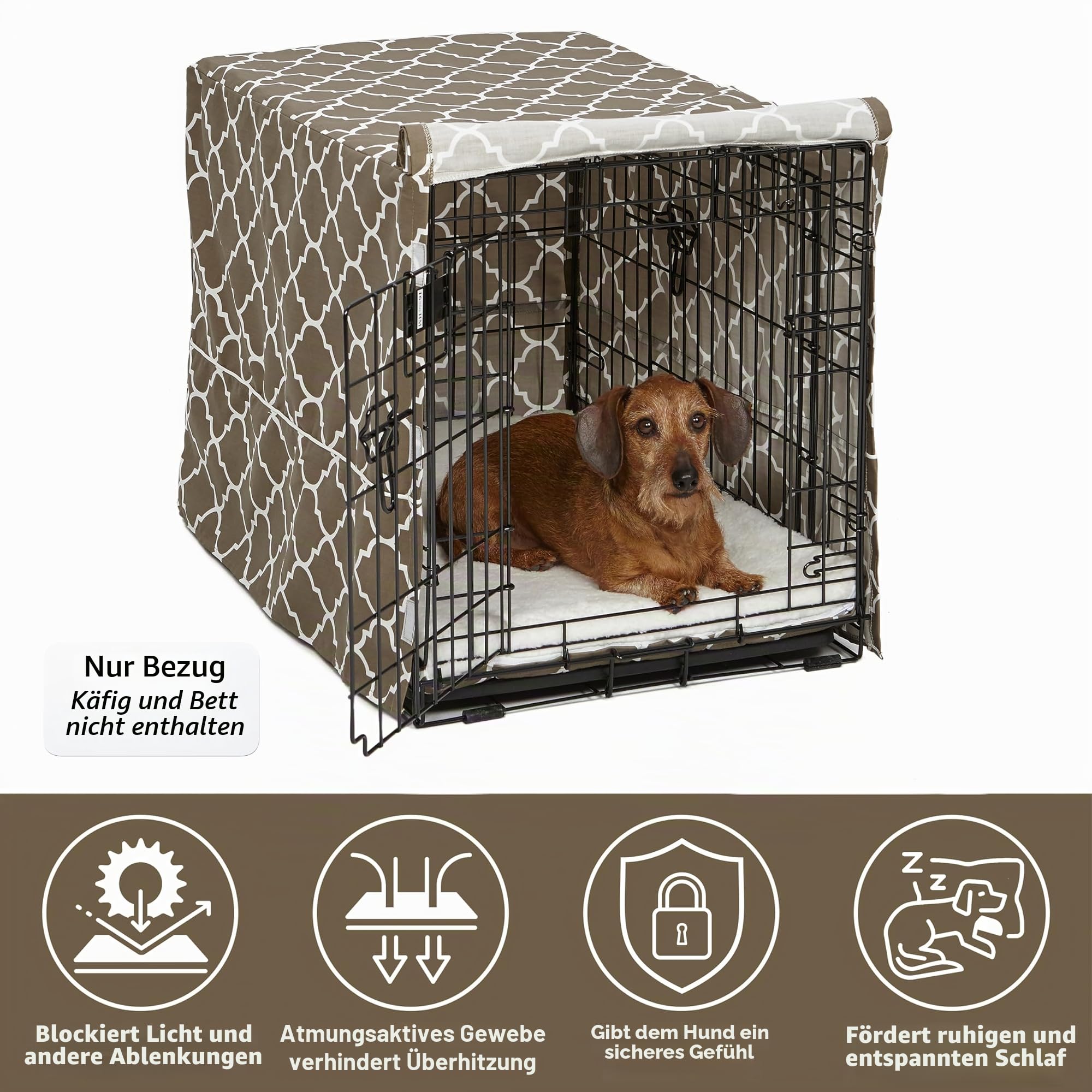 MidWest Homes for Pets CVR-30 Hundebox-Abdeckung, Stoff mit Teflonschutz, Sichtschutz für 76 cm lange Hundeboxen von MidWest und New World, maschinenwaschbar und trocknergeeignet