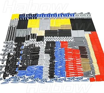 Habow 882pcs Technic Parts Axle-Pin-Connector Compatible With Lego