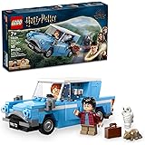 LEGO Harry Potter Flying Ford Anglia, Buildable Car Toy with 2 Minifigures for Role Play, Fantasy Playset for Kids, Harry Potter Car, Gift for Boys, Girls and Any Fan Ages 7 and Up, 76424
