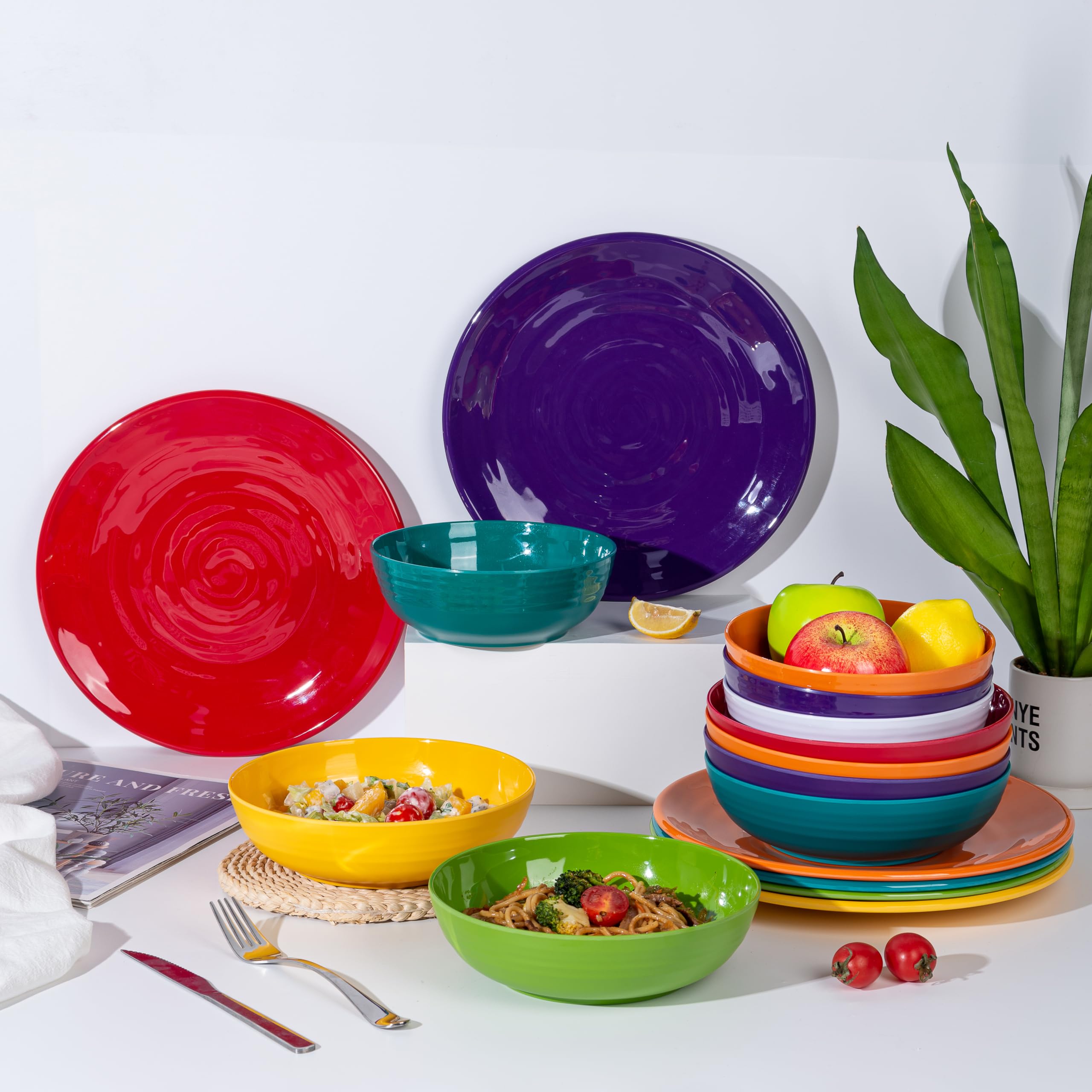 Amazon.com: KX-WARE 8-inch Melamine Bowls, 40-ounce Salad/Pasta