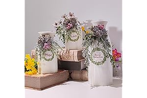 12 Inch Goldsift Artificial Christmas Vase Set of 3, Winter Christmas Decorations...