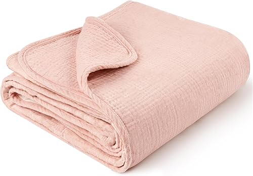 Konssy Mantas de muselina para bebé, manta de cuna 100% algodón para bebé, manta de cuna para bebé, mantas súper suaves y ligeras de 40 x 36 Konssy Mantas de muselina para bebé, manta de cuna 100% algodón para bebé, manta de cuna para bebé, mantas súper suaves y ligeras de 40 x 36