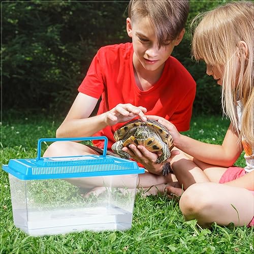 Miniatura 6 de Mumufy Caja portátil de plástico para cría de reptiles, tarántula, tarántula, tarántula, de plástico, caja de cría de serpientes, contenedor de