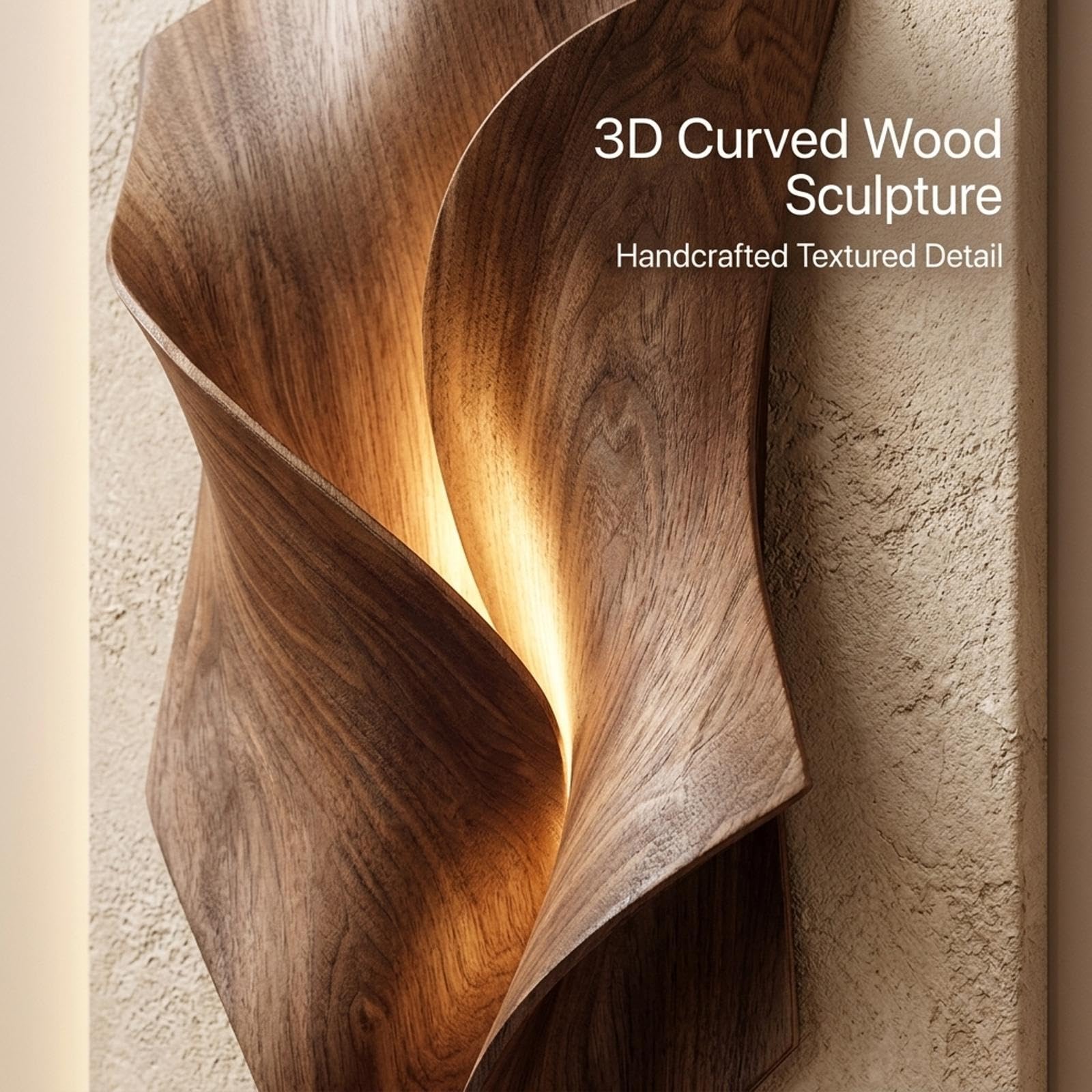 Arte de Pared 3D con Luz LED y Jarrón: Escultura de Arenisca Decorativa | Textura 3D hecha a mano, iluminación LED ambiental cálida, jarrón integrado versátil(A,39.4IN*19.7IN_ORDINARY STYLE)