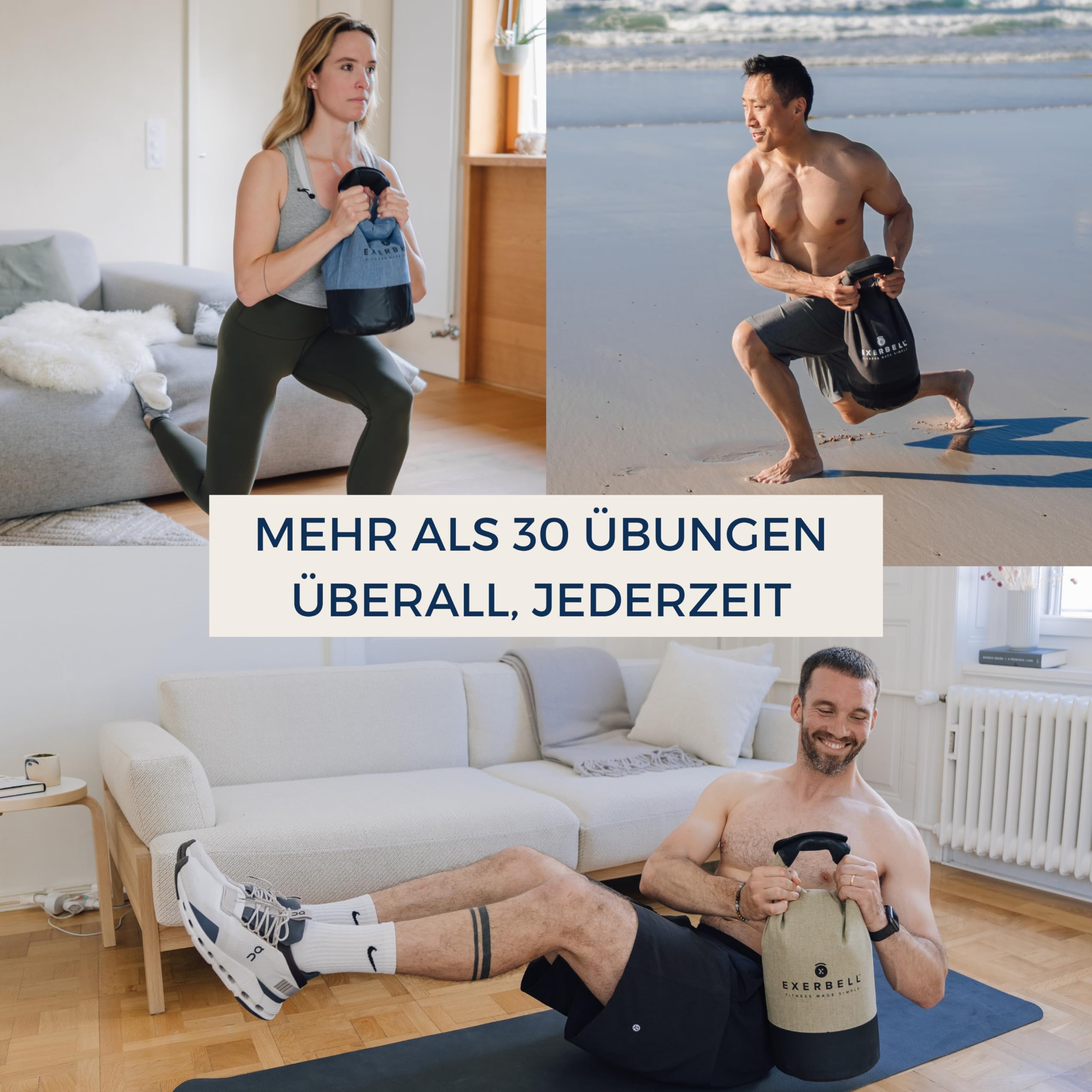 Kettlebell verstellbar 2-14kg – Faltbare Wasser Sandsack Training Tasche – Soft Gewichtssack für Home-Gym Reise HIIT – Auslaufschutz Kettelball mit Skala – Funktionelles Fitness Equipment